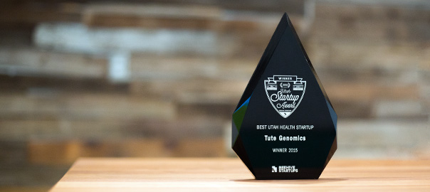 Tute Genomics Honored with “Best Utah Health Startup” Award!