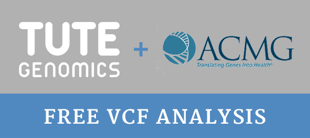 ACMG 2015 & Tute Genomics: Sign up for Free VCF Analysis!
